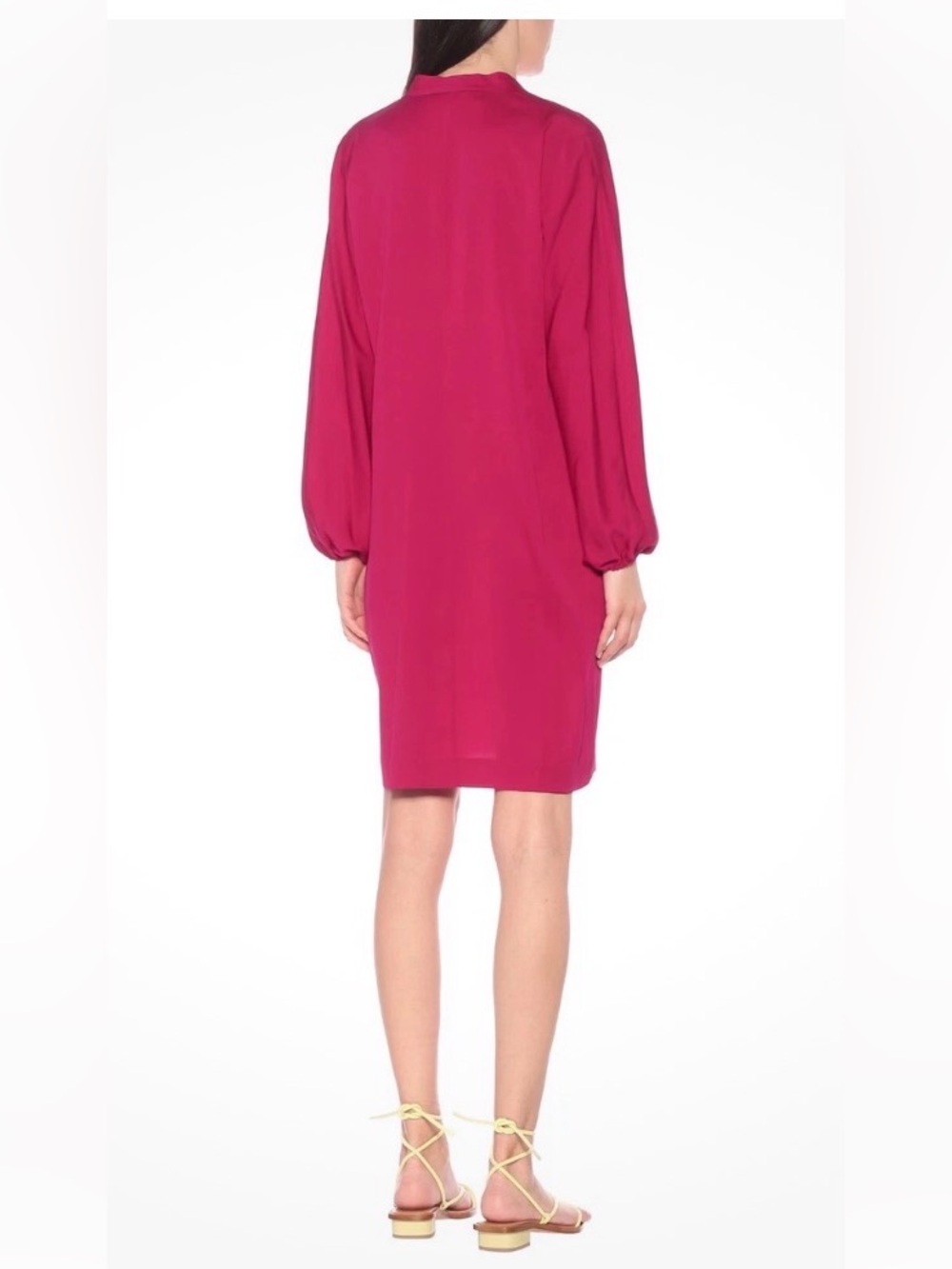 Diane Von Furstenberg Silk Jessica magenta dress NWT $368 Retail. Size 12 - Picture 2 of 10